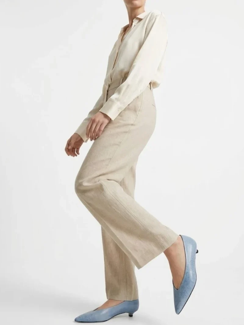 PANAREA Ballerina a Punta in Pelle Nera Stampa Maiolica rilievo-triquetra sicilia-scarpe ballerine pelle