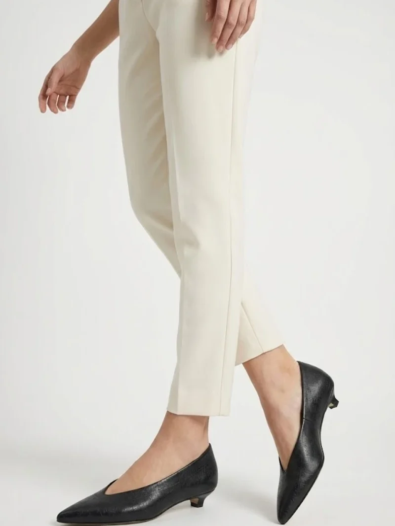 PANAREA Ballerina a Punta in Pelle Nera Stampa Maiolica rilievo-triquetra sicilia-scarpe pelle messina