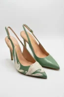 TAORMINA Décolleté SlingbackApplicazione filo di Scozia-Triquetra scarpe a taormina