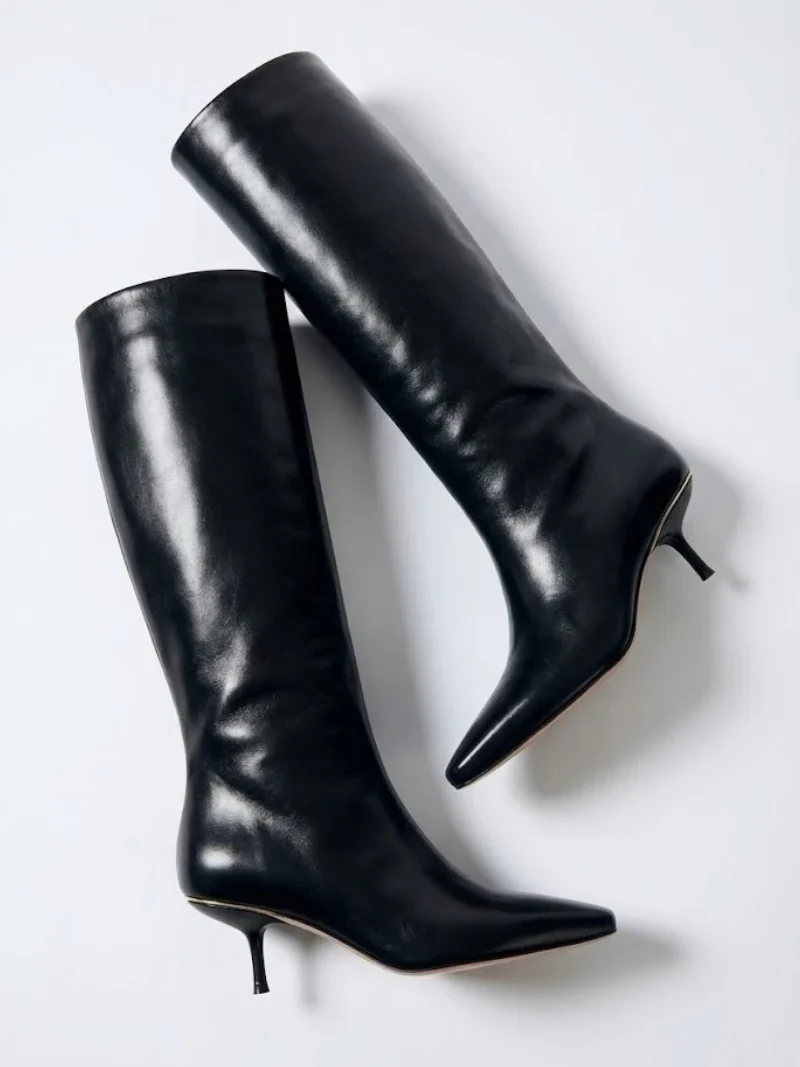 CALTANISSETTA Stivali in Pelle al Ginocchio - Triquetra sicilia- scarpe Messina